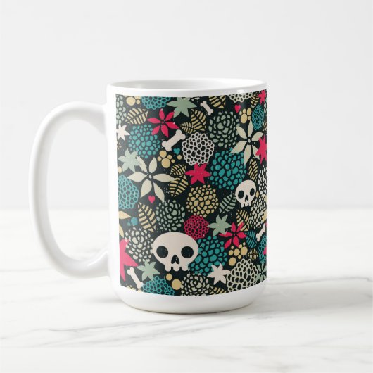 Rol in bloemen koffiemok (Links)