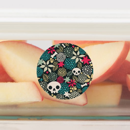 Rol in bloemen labels (Aangebracht)