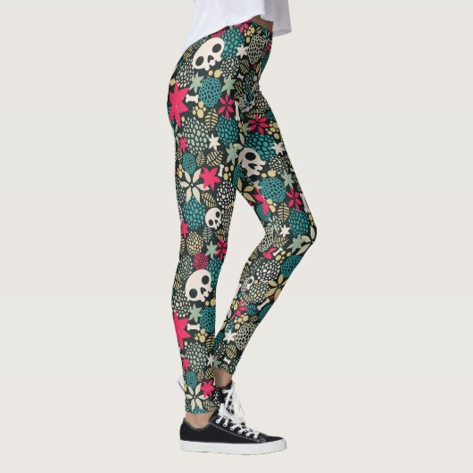 Rol in bloemen leggings (Rechts)