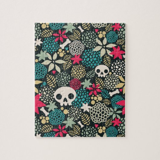 Rol in bloemen legpuzzel (Verticaal)