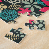 Rol in bloemen legpuzzel (Zijkant)