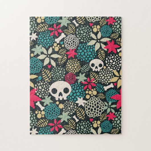Rol in bloemen legpuzzel (Verticaal)