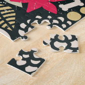 Rol in bloemen legpuzzel (Zijkant)