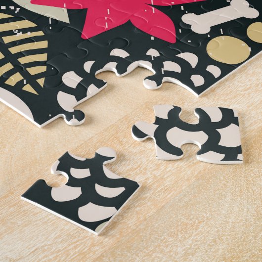 Rol in bloemen legpuzzel (Zijkant)