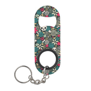 Rol in bloemen mini flessenopener