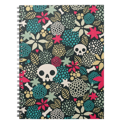 Rol in bloemen notitieboek (Voorkant)