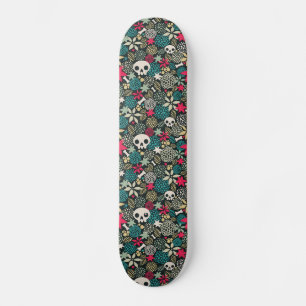 Rol in bloemen persoonlijk skateboard