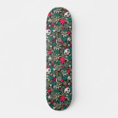 Rol in bloemen persoonlijk skateboard (Voorkant)