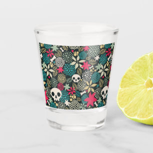 Rol in bloemen shot glas