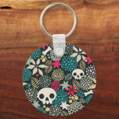 Rol in bloemen sleutelhanger (Voorkant)