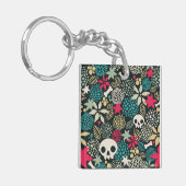 Rol in bloemen sleutelhanger (Voorkant Links)