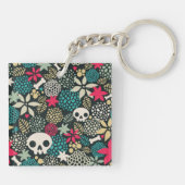 Rol in bloemen sleutelhanger (Achterkant)