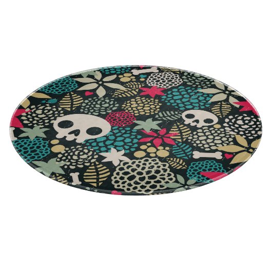 Rol in bloemen snijplank (Hoek)