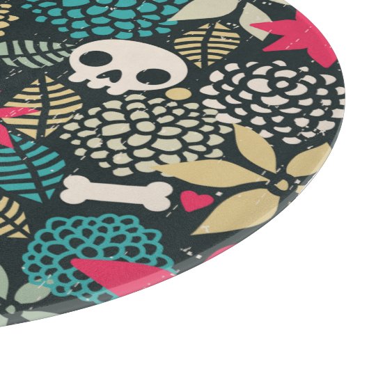 Rol in bloemen snijplank (Hoek)