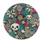 Rol in bloemen snijplank (Voorkant)