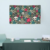 Rol in bloemen spandoek (Beurs)
