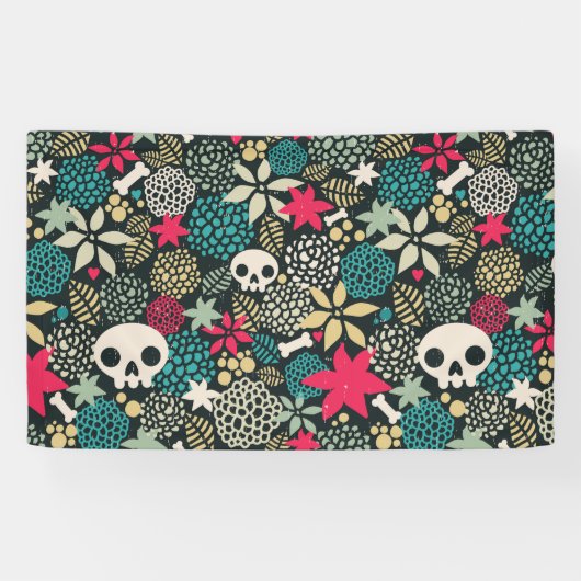 Rol in bloemen spandoek (Horizontaal)