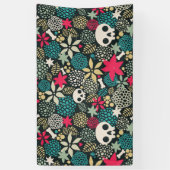 Rol in bloemen spandoek (Verticaal)