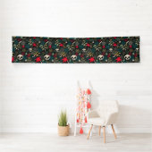 Rol in bloemen spandoek (Insitu)