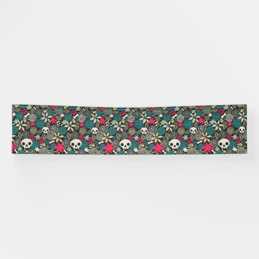 Rol in bloemen spandoek (Horizontaal)