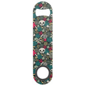 Rol in bloemen speed flessenopener (Achterkant)