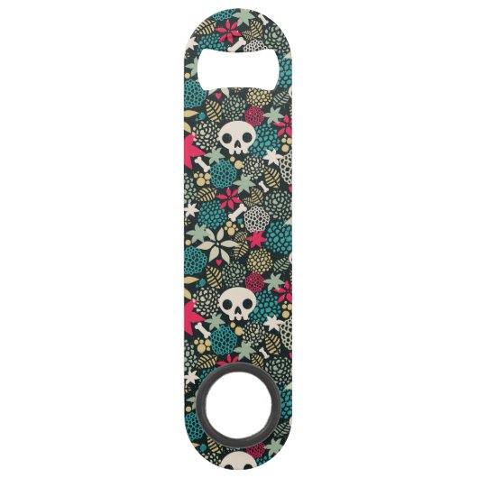 Rol in bloemen speed flessenopener (Voorkant)