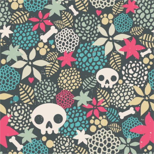 Rol in bloemen sticker (Voorkant)