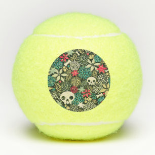 Rol in bloemen tennisballen