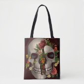Rol in bloemen tote bag (Voorkant)