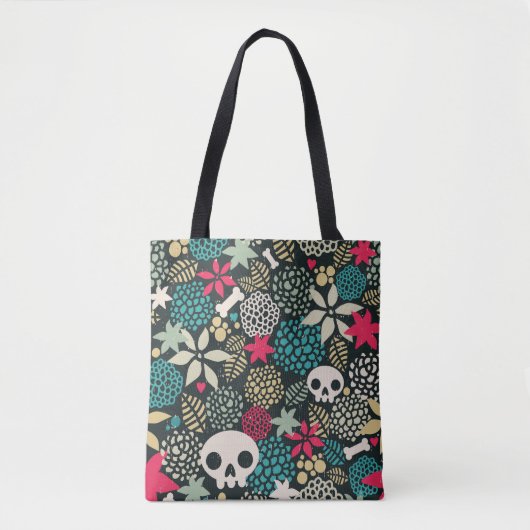 Rol in bloemen tote bag (Voorkant)
