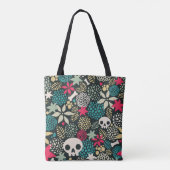Rol in bloemen tote bag (Achterkant)
