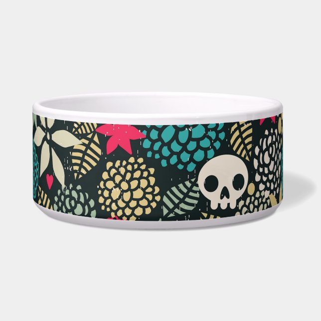 Rol in bloemen voerbakje (Links)