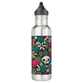 Rol in bloemen waterfles  (Rechts)