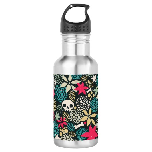 Rol in bloemen waterfles (Voorkant)