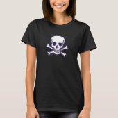 Rol in Botten vrouwen zwart T-shirt (Voorkant)