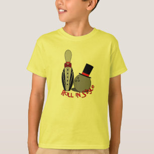 Rol in stijl - grappige Bowling-Shirten voor kinde T-shirt
