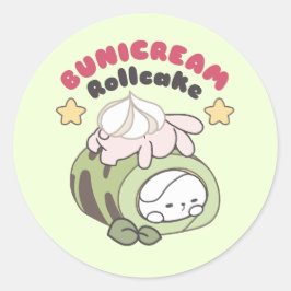 Rol in zoetheid Bunicream Rollcake Delight Ronde Sticker