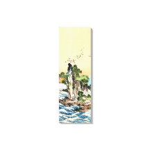 Rol-japanse ukiyo-e-zee rockkunst