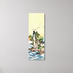 Rol-japanse ukiyo-e-zee rockkunst canvas afdruk