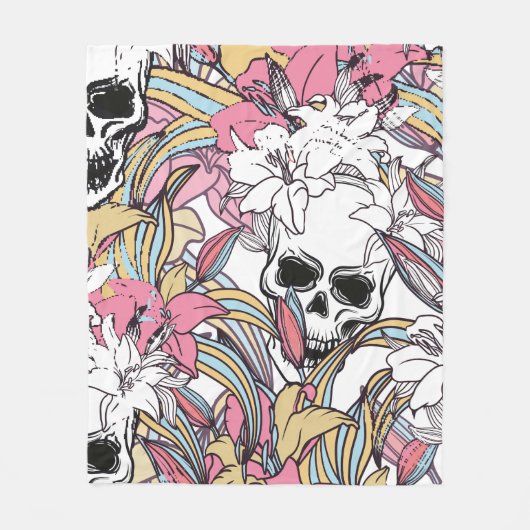 Rol kleurrijke naadloze ondergrond van patroon fleece deken (Voorkant)