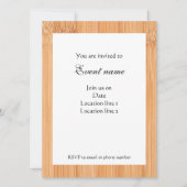 Rol lichtbruin bamboehout kaart (Voorkant)