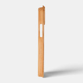 Rol lichtbruin bamboehout Monogram Case-Mate iPhone Case (Achterkant / Rechts)