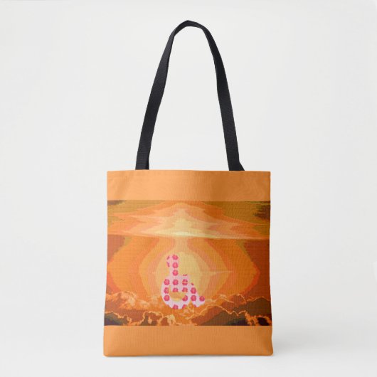 Rol met bloemen tote bag (Voorkant)