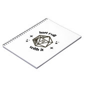 rol met hem notitieboek (Linkerzijde)