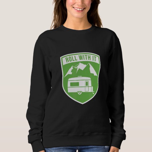 Rol met het Camping RV Camper Trui (Voorkant)