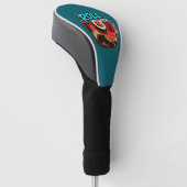 Rol met het – Grappig surfsushi-ontwerp Golfheadcover (Schuin)