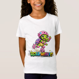 Rol met het Roller Turtle kids T-shirt
