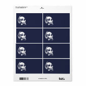 Rol met hoofdtelefoon etiket (Full Sheet)