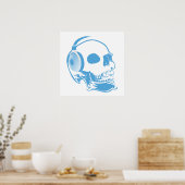 Rol met hoofdtelefoon poster (Keuken)