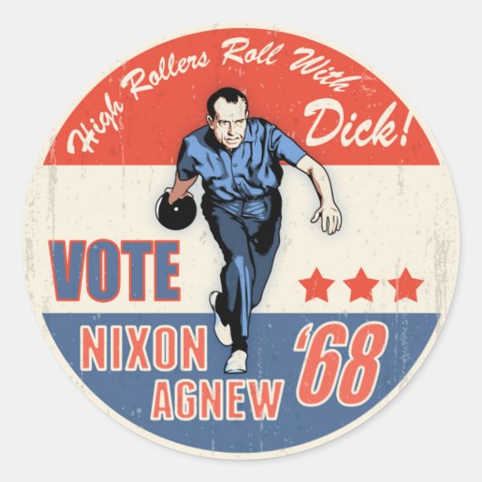 Rol met nixon ronde sticker (Voorkant)